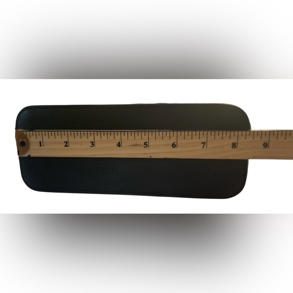 Steve Madden Black Crossbody Bag Silver Tone Hardware Structured Rectangle Purse - Picture 5 of 7